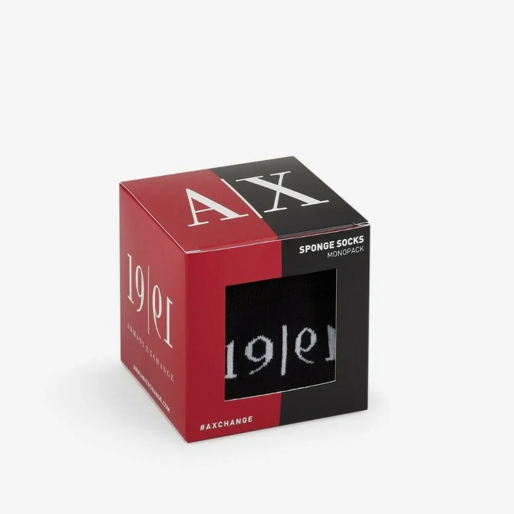 Armani Exchange Short Socks Sponge Monopack Cotton New NWT - Picture 2 of 3